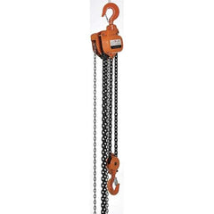 Vestil - 10,000 Lb Lifting Capacity, 20' Lift Height, Hand Hoist - Made from Chain - USA Tool & Supply