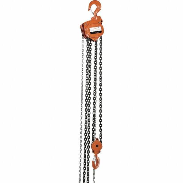 Vestil - 10,000 Lb Lifting Capacity, 15' Lift Height, Hand Hoist - Made from Chain - USA Tool & Supply