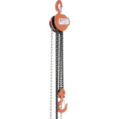 Vestil - 4,000 Lb Lifting Capacity, 20' Lift Height, Hand Hoist - Made from Chain - USA Tool & Supply