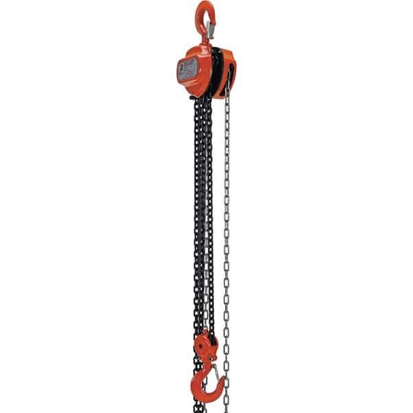 Vestil - 4,000 Lb Lifting Capacity, 10' Lift Height, Hand Hoist - Made from Chain - USA Tool & Supply