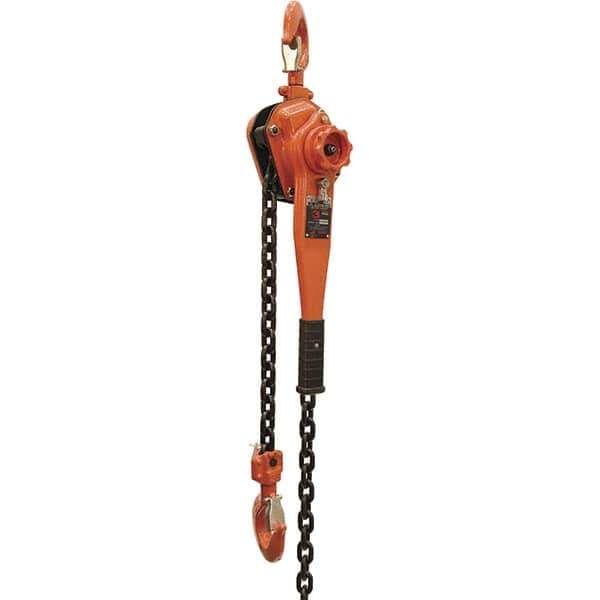Vestil - 6,000 Lb Lifting Capacity, 10' Lift Height, Lever Hoist - Made from Chain - USA Tool & Supply