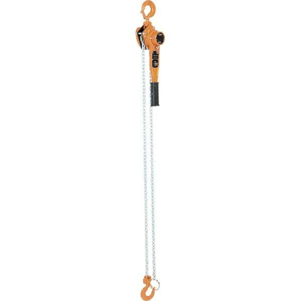 Vestil - 3,000 Lb Lifting Capacity, 10' Lift Height, Lever Hoist - Made from Chain - USA Tool & Supply
