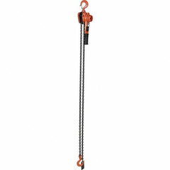 Vestil - 2,000 Lb Lifting Capacity, 10' Lift Height, Lever Hoist - Made from Chain - USA Tool & Supply