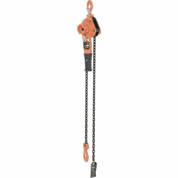 Vestil - 1,500 Lb Lifting Capacity, 5' Lift Height, Lever Hoist - Made from Chain - USA Tool & Supply