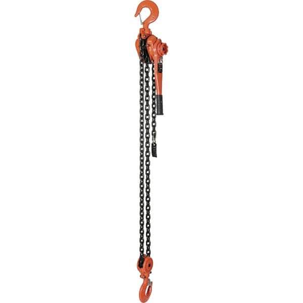 Vestil - 12,000 Lb Lifting Capacity, 5' Lift Height, Lever Hoist - Made from Chain - USA Tool & Supply