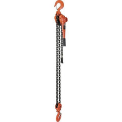 Vestil - 12,000 Lb Lifting Capacity, 5' Lift Height, Lever Hoist - Made from Chain - USA Tool & Supply