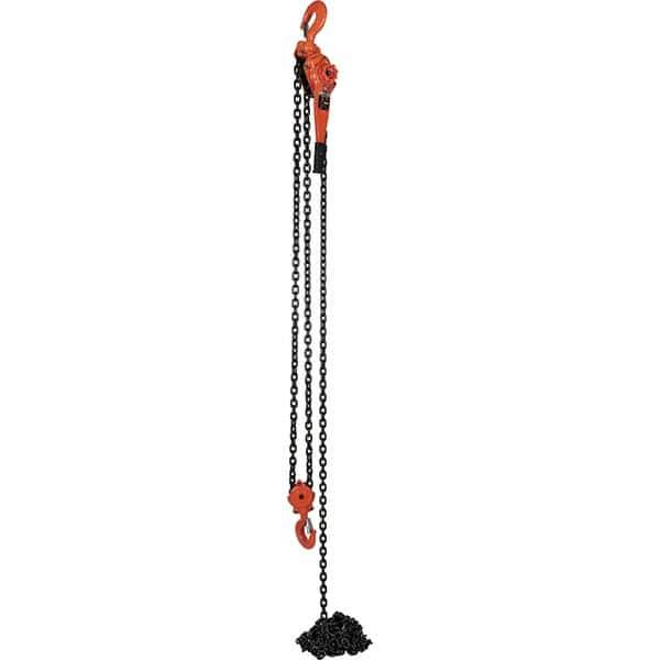 Vestil - 12,000 Lb Lifting Capacity, 20' Lift Height, Lever Hoist - Made from Chain - USA Tool & Supply