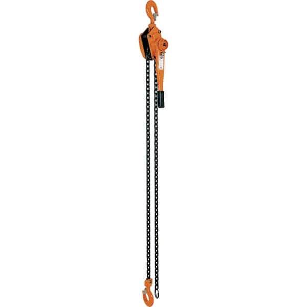 Vestil - 6,000 Lb Lifting Capacity, 10' Lift Height, Lever Hoist - Made from Chain - USA Tool & Supply