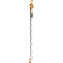 Vestil - 1,500 Lb Lifting Capacity, 10' Lift Height, Lever Hoist - Made from Chain - USA Tool & Supply