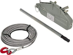 Vestil - 3,000 Lb Lifting Capacity, 60' Lift Height, Puller Hoist - Made from Wire Rope - USA Tool & Supply