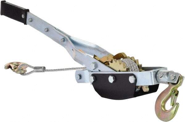 Vestil - 2,000 to 4,000 Lb Lifting Capacity, 10' Lift Height, Puller Hoist - Made from Wire Rope - USA Tool & Supply