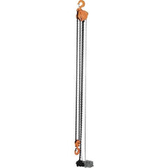 Vestil - 6,000 Lb Lifting Capacity, 20' Lift Height, Hand Hoist - Made from Chain - USA Tool & Supply