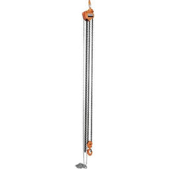 Vestil - 6,000 Lb Lifting Capacity, 15' Lift Height, Hand Hoist - Made from Chain - USA Tool & Supply