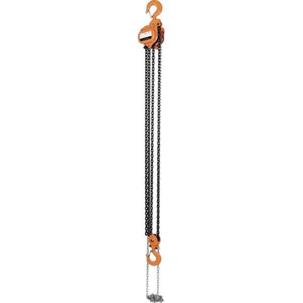 Vestil - 6,000 Lb Lifting Capacity, 10' Lift Height, Hand Hoist - Made from Chain - USA Tool & Supply