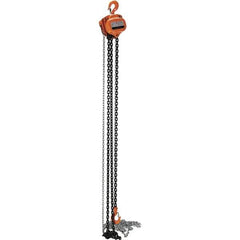 Vestil - 4,000 Lb Lifting Capacity, 20' Lift Height, Hand Hoist - Made from Chain - USA Tool & Supply