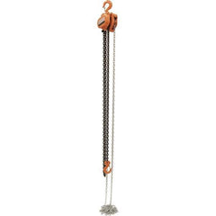 Vestil - 3,000 Lb Lifting Capacity, 15' Lift Height, Hand Hoist - Made from Chain - USA Tool & Supply