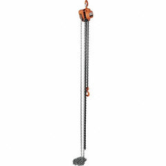Vestil - 2,000 Lb Lifting Capacity, 15' Lift Height, Hand Hoist - Made from Chain - USA Tool & Supply