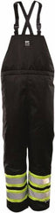 Viking - Size 3XL, Black, Cold Weather Bib Overall - Hook & Loop Ankle - USA Tool & Supply