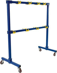 Vestil - 2 Shelf, 1,000 Lb Capacity, Blue Gantry - 77-1/16" Wide x 76-11/16" High x 39" Deep - USA Tool & Supply