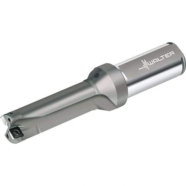Walter - 111mm Max Drill Depth, 3xD, 37mm Diam, Indexable Insert Drill - 2 Inserts, 40mm Shank Diam, Straight Shank - USA Tool & Supply
