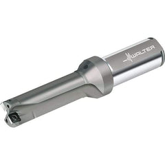 Walter - 105mm Max Drill Depth, 3xD, 35mm Diam, Indexable Insert Drill - 2 Inserts, 32mm Shank Diam, Straight Shank - USA Tool & Supply