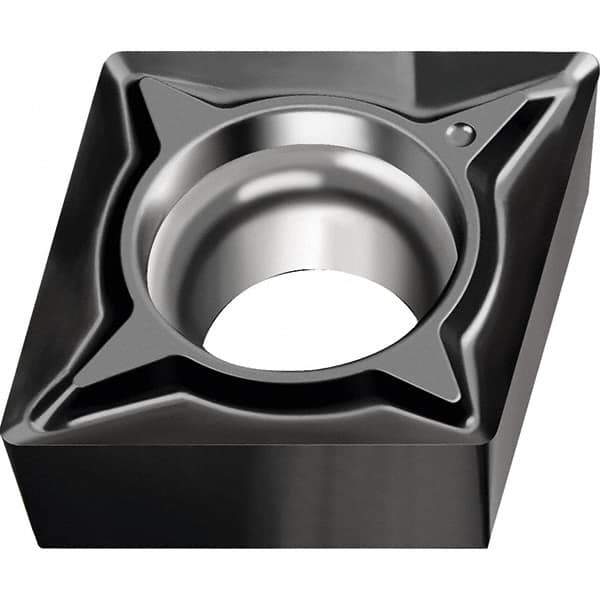 Walter - CCGT431 FN2 Grade WNN10 Carbide Turning Insert - Proprietary Finish, 80° Diamond, 1/2" Inscr Circle, 3/16" Thick, 0.016" Corner Radius - USA Tool & Supply