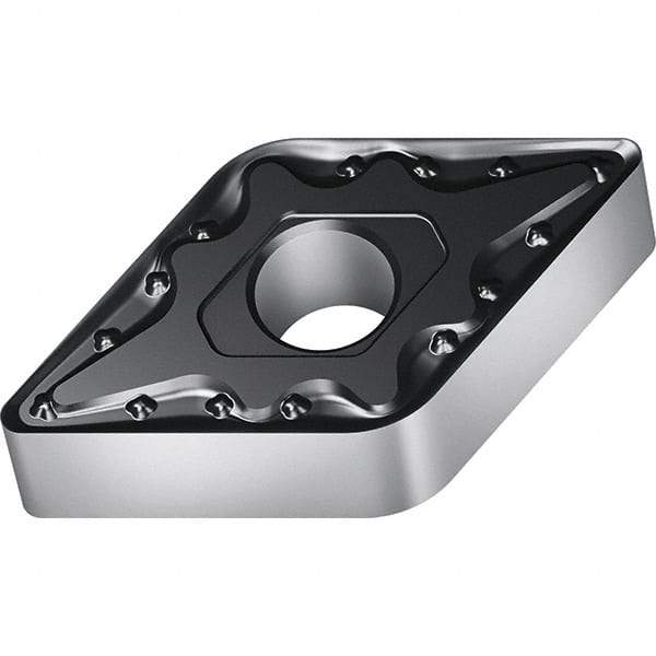 Walter - DNMG441 MM5 Grade WSM30S Carbide Turning Insert - TiALN/Al2O3 Finish, 55° Diamond, 1/2" Inscr Circle, 1/4" Thick, 0.016" Corner Radius - USA Tool & Supply