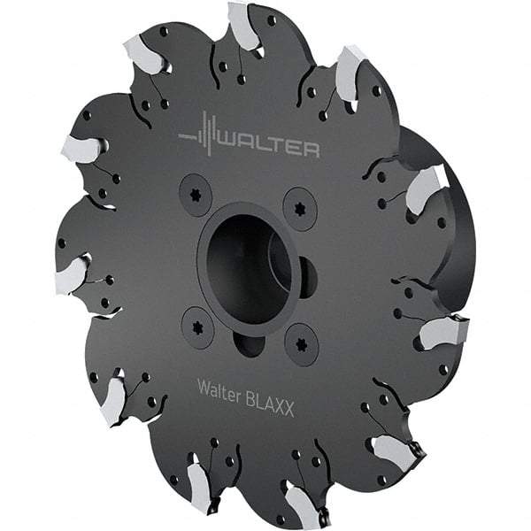 Walter - Arbor Connection, 3mm Cutting Width, 33mm Depth of Cut, 4.92mm Cutter Diam, 1" Hole DIam, 11 Tooth Indexable Slotting Cutter - F5055 Toolholder, SX-3.. Insert, Right Hand Cutting Direction - USA Tool & Supply