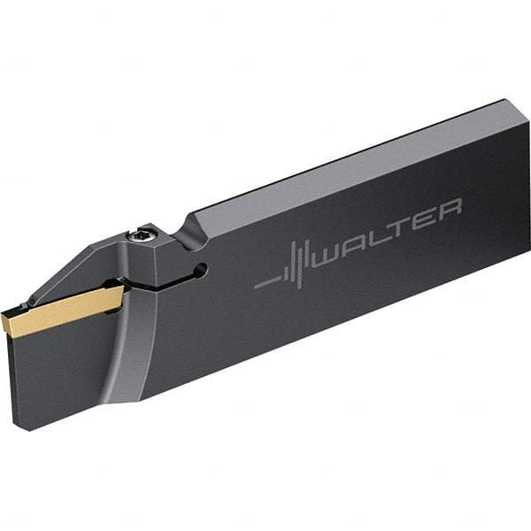 Walter - 32mm Blade Height, 1/4" Blade Width, 110mm OAL, Left Hand Cut, Single End Indexable Cut-Off Blade - 33mm Max Depth of Cut, G1041 Blade, GX Series - USA Tool & Supply