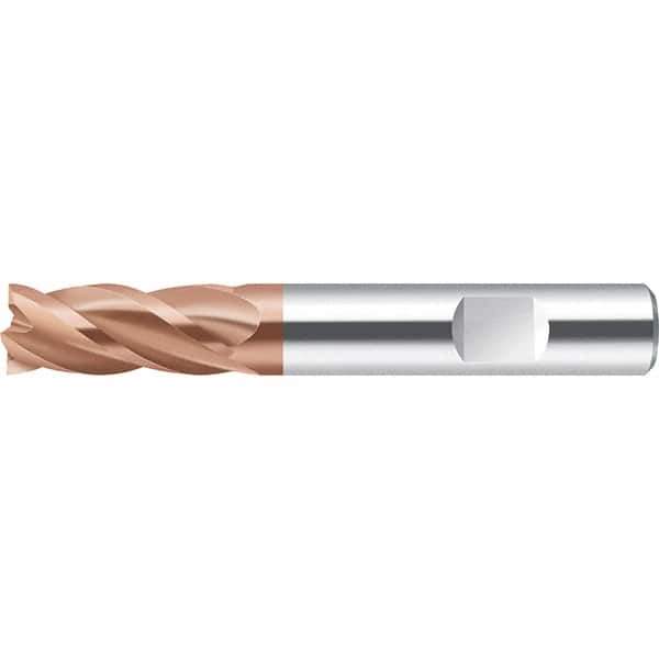 Walter-Prototyp - 15.88mm, 32mm LOC, 15.88mm Shank Diam, 88.9mm OAL, 4 Flute, Solid Carbide Square End Mill - AlCrN Finish, 35° Helix, Right Hand Cut, Right Hand Flute, Series MC232.W-4-D - USA Tool & Supply