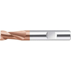 Walter-Prototyp - 12.7mm, 25mm LOC, 12.7mm Shank Diam, 88.9mm OAL, 2 Flute, Solid Carbide Square End Mill - AlCrN Finish, 35° Helix, Right Hand Cut, Right Hand Flute, Series MC232.W-2-D - USA Tool & Supply