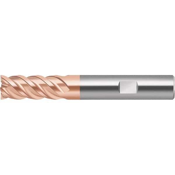 Walter-Prototyp - 12mm, 26mm LOC, 12mm Shank Diam, 83mm OAL, 4 Flute, Solid Carbide Square End Mill - TiAlSiN Finish, Spiral Flute, 50° Helix, Right Hand Cut, Right Hand Flute, Series MC388 - USA Tool & Supply