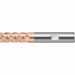 Walter-Prototyp - 8mm, 19mm LOC, 8mm Shank Diam, 63mm OAL, 4 Flute, Solid Carbide Square End Mill - TiAlSiN Finish, Spiral Flute, 50° Helix, Right Hand Cut, Right Hand Flute, Series MC388 - USA Tool & Supply