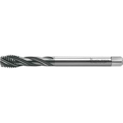 Walter-Prototyp - M16x2.00 Metric 4 Flute 6HX Semi-Bottoming Spiral Flute Tap - High Speed Steel, TiAlN Finish, 110mm OAL, Right Hand Flute, Right Hand Thread, Series TC121 - USA Tool & Supply