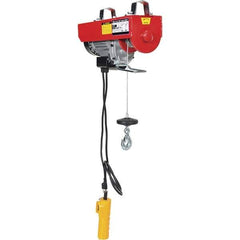 Vestil - 0.2 Ton Capacity, 30 FPM Lift Speed, 115 Volt, Cable Hoist Puller - 18 & 36' Max Lift - USA Tool & Supply