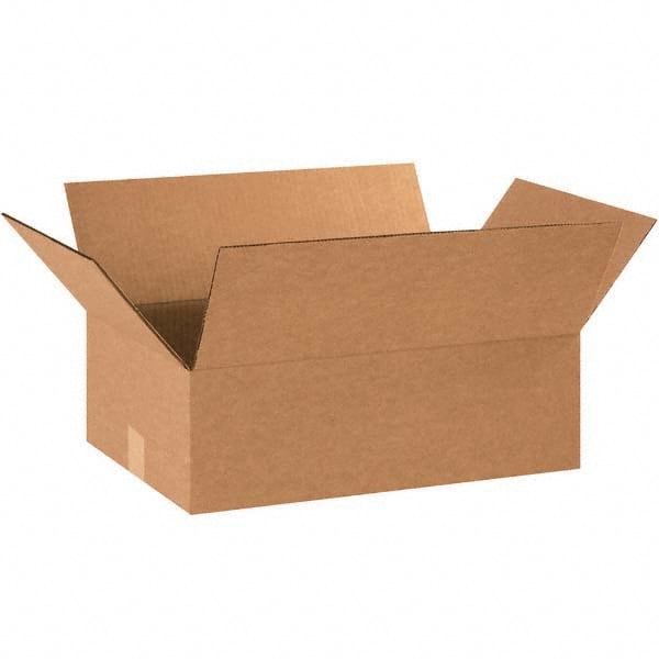 Made in USA - Pack of (25) 12" Wide x 18" Long x 6" High Corrugated Shipping Boxes - USA Tool & Supply