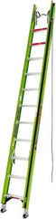 Little Giant Ladder - 24' High, Type IAA Rating, Fiberglass Extension Ladder - 375 Lb Capacity, 22' Working Length - USA Tool & Supply