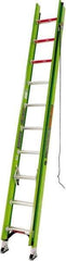 Little Giant Ladder - 20' High, Type IAA Rating, Fiberglass Extension Ladder - 375 Lb Capacity, 18' Working Length - USA Tool & Supply
