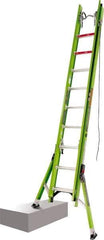 Little Giant Ladder - 20' High, Type IAA Rating, Fiberglass Extension Ladder - 375 Lb Capacity, 18' Working Length - USA Tool & Supply