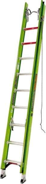 Little Giant Ladder - 20' High, Type IAA Rating, Fiberglass Extension Ladder - 375 Lb Capacity, 18' Working Length - USA Tool & Supply