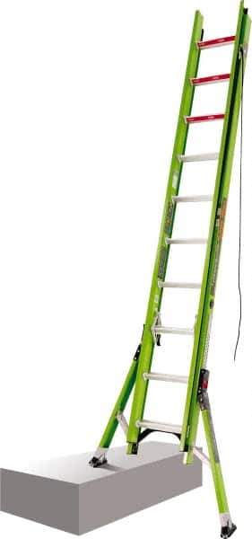Little Giant Ladder - 20' High, Type IAA Rating, Fiberglass Extension Ladder - 375 Lb Capacity, 18' Working Length - USA Tool & Supply