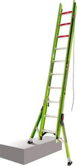 Little Giant Ladder - 20' High, Type IAA Rating, Fiberglass Extension Ladder - 375 Lb Capacity, 18' Working Length - USA Tool & Supply