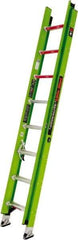 Little Giant Ladder - 16' High, Type IAA Rating, Fiberglass Extension Ladder - 375 Lb Capacity, 14' Working Length - USA Tool & Supply