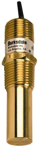 Barksdale - 50 to 300°F Bi-Metal Compact Switch - 1/2" NPT, 11/16 x 1-1/2 Rigid Stem, Brass, ±10°F - USA Tool & Supply