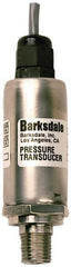 Barksdale - 1,000 Max psi, ±0.25% Accuracy, 1/4-18 NPT (Male) Connection Pressure Transducer - 100 mV Full Scale (10mV/V) Output Signal, Shielded & Jacketed Cable - 1m Wetted Parts, 1/4" Thread, -40 to 185°F, 15 Volts - USA Tool & Supply