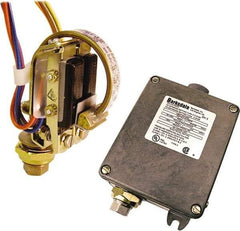 Barksdale - 325 to 6,500 psi Adjustable Range, 9,750 Max psi, Bourdon Tube Pressure Switch - 1/4 NPT Female, Terminals, 2 x SPDT Contact, 316SS Wetted Parts, 1% Repeatability - USA Tool & Supply