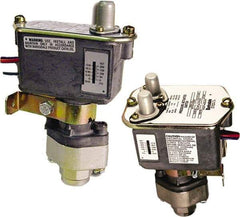 Barksdale - 125 to 1,500 psi Adjustable Range, 7,000 Max psi, Sealed Piston Pressure Switch - 1/4 NPT Female, 18in Free Leads, 2 x SPDT Contact, Nickel Plated Al Wetted Parts, 2% Repeatability - USA Tool & Supply