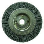 3" Diameter - 1/2 - 3/8" Arbor Hole - Abrasive Nylon Straight Nylox Wheel - USA Tool & Supply