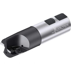Walter - 1-1/4" Cut Diam, 20.8mm Max Depth of Cut, 1-1/4" Shank Diam, 111.94mm OAL, Indexable Square Shoulder End Mill - Weldon Shank, 0° Lead Angle, Through Coolant, Series M4792-UW - USA Tool & Supply