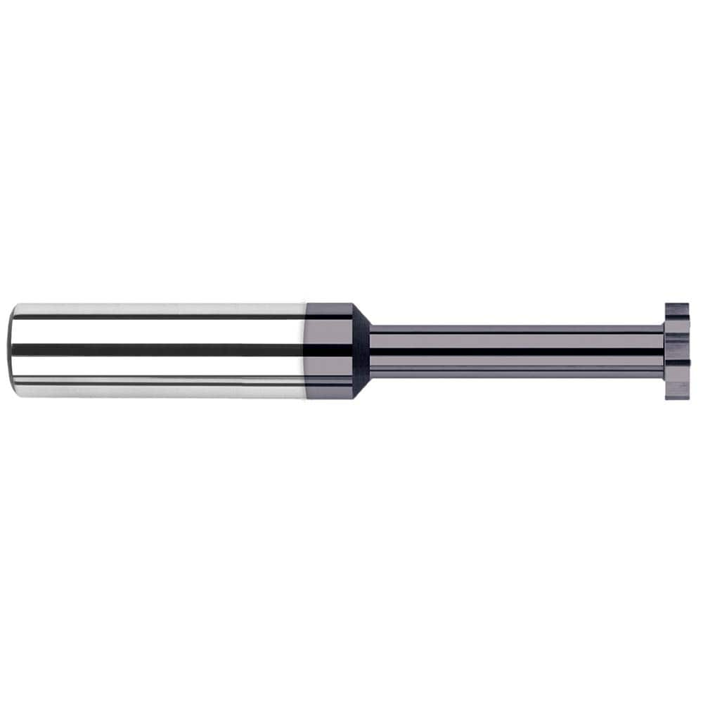 Harvey Tool - 5/32" Cut Diam, 1/64" Cut Width, 3/16" Shank, Straight-Tooth Woodruff Keyseat Cutter - Exact Industrial Supply